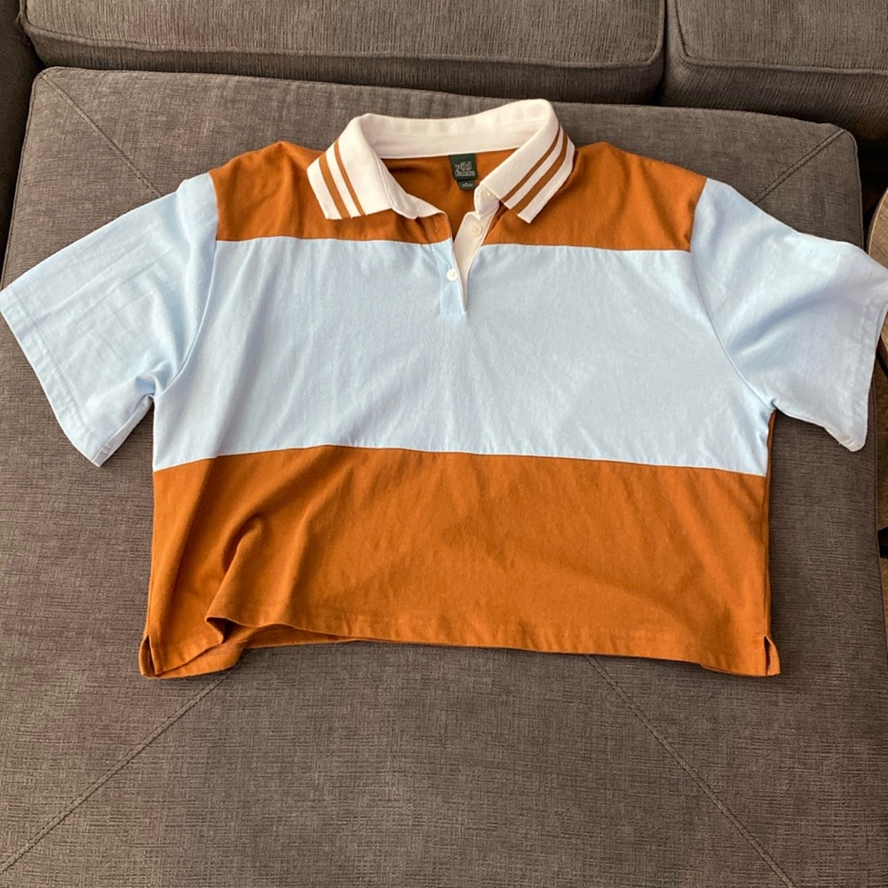 Wild Fable Cropped Oversized Polo